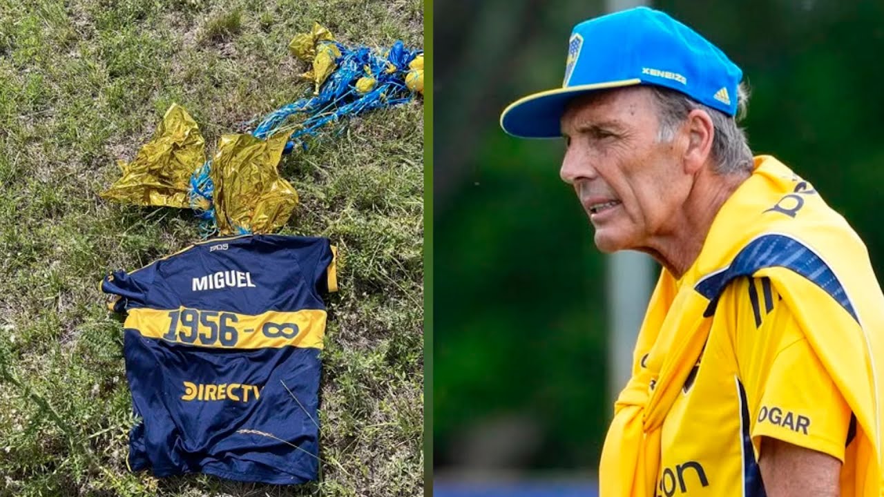 Hallaron en Uruguay la camiseta de Miguel Ángel Russo que Boca soltó con globos desde La Bombonera