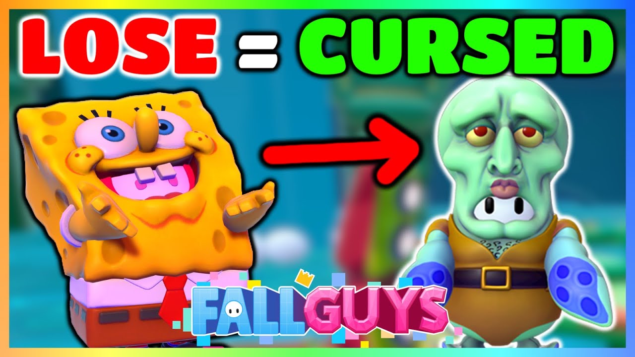 Fall Guys CURSED SpongeBob Challenge...