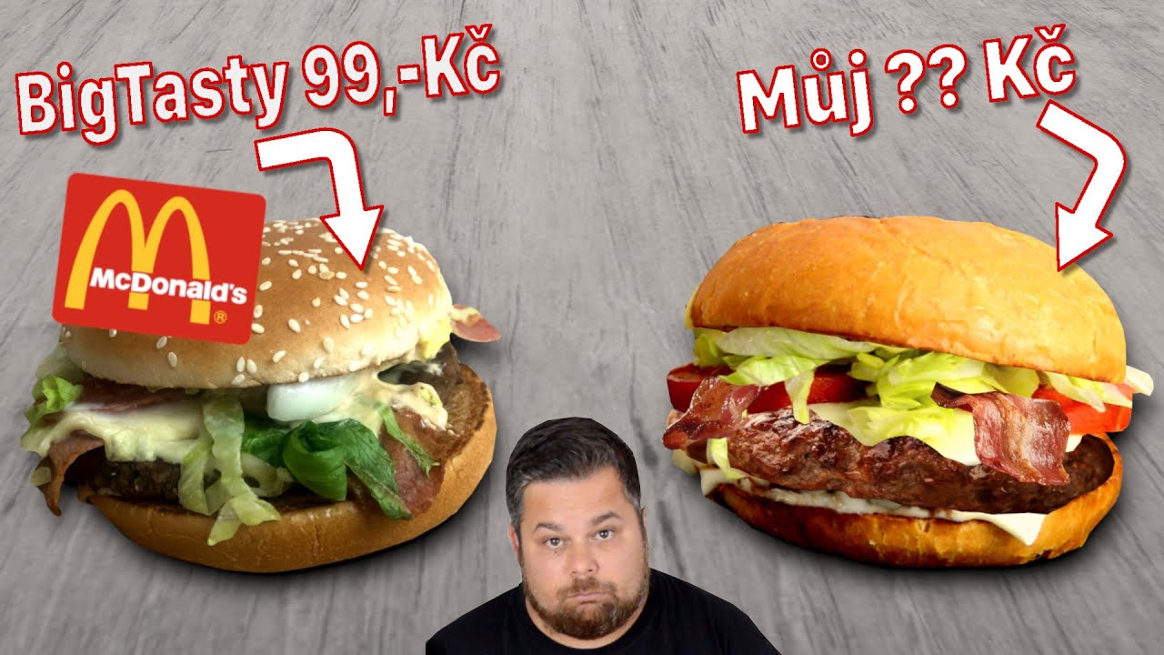 Vyrobím hamburger z McDonalds který stojí 99 kč za 25kč? CHALLENGE!