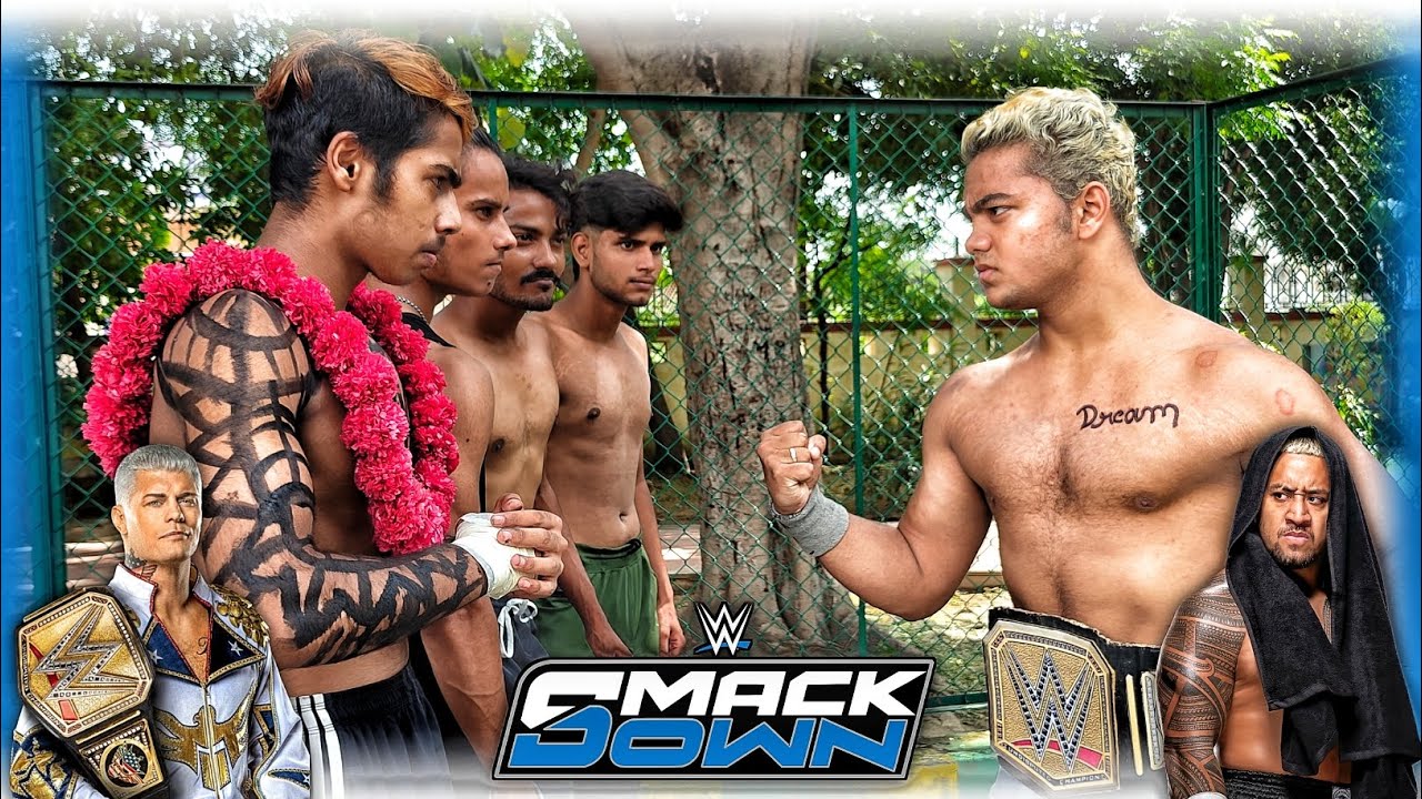 WWE - Cody Rhodes vs Solo Sikoa Steel Cage Match | SmackDown 2024 | Backyard Wrestling