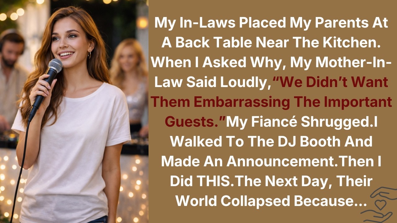 My In-Laws Placed My Parents At A Back Table Near The Kitchen.When I Asked Why, My Mother-In-Law...