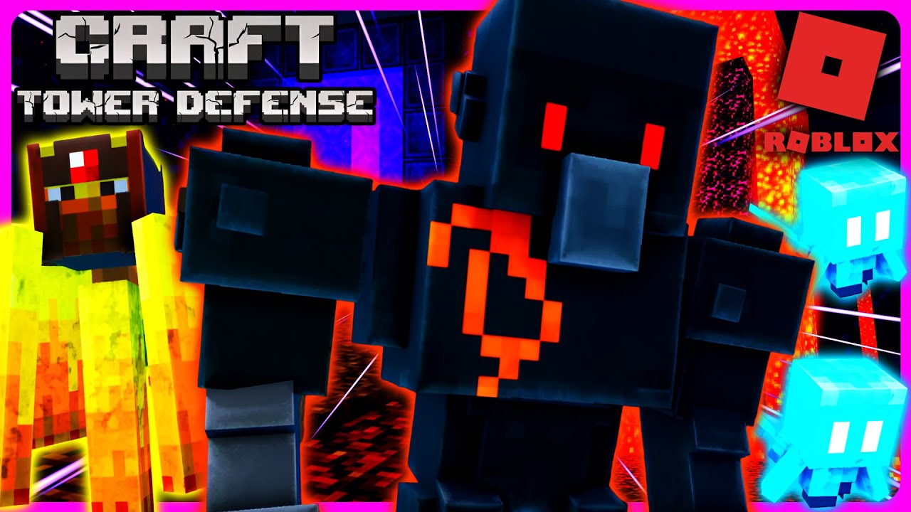 Roblox Minecraft | Craft TD | Magma Titan Carries Me Through HELL! [Part 3]