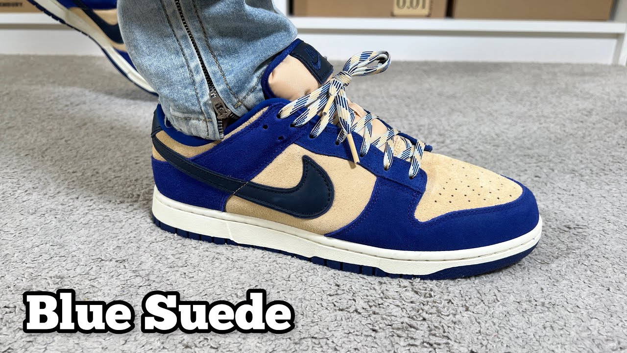 Nike Dunk Low Blue Suede Review& On foot