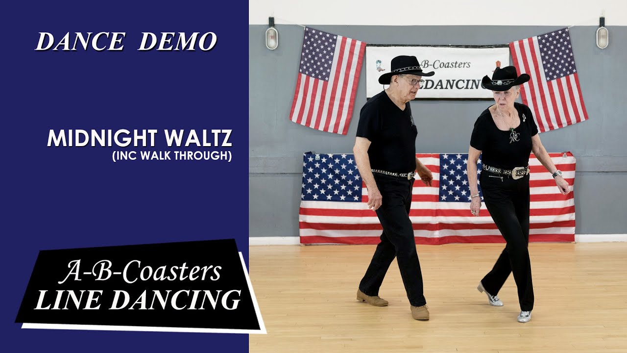 MIDNIGHT WALTZ - Line Dance Demo & Walk Through