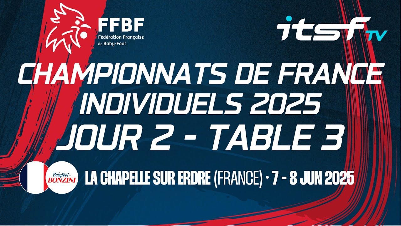 FFBF 2025 Championnats de France Individuels - JOUR 2 - TABLE 3