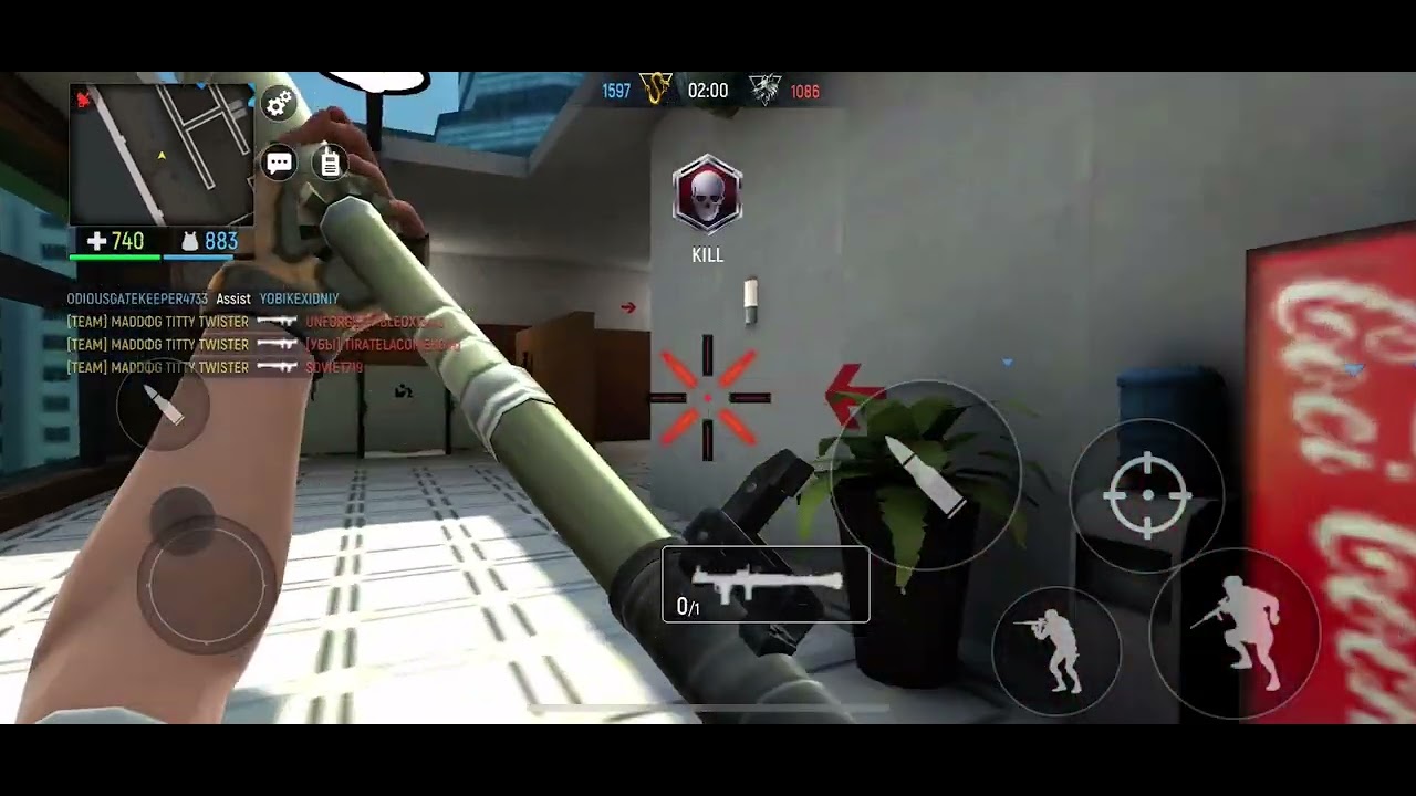 Crossbow on Modern Ops two players Fled