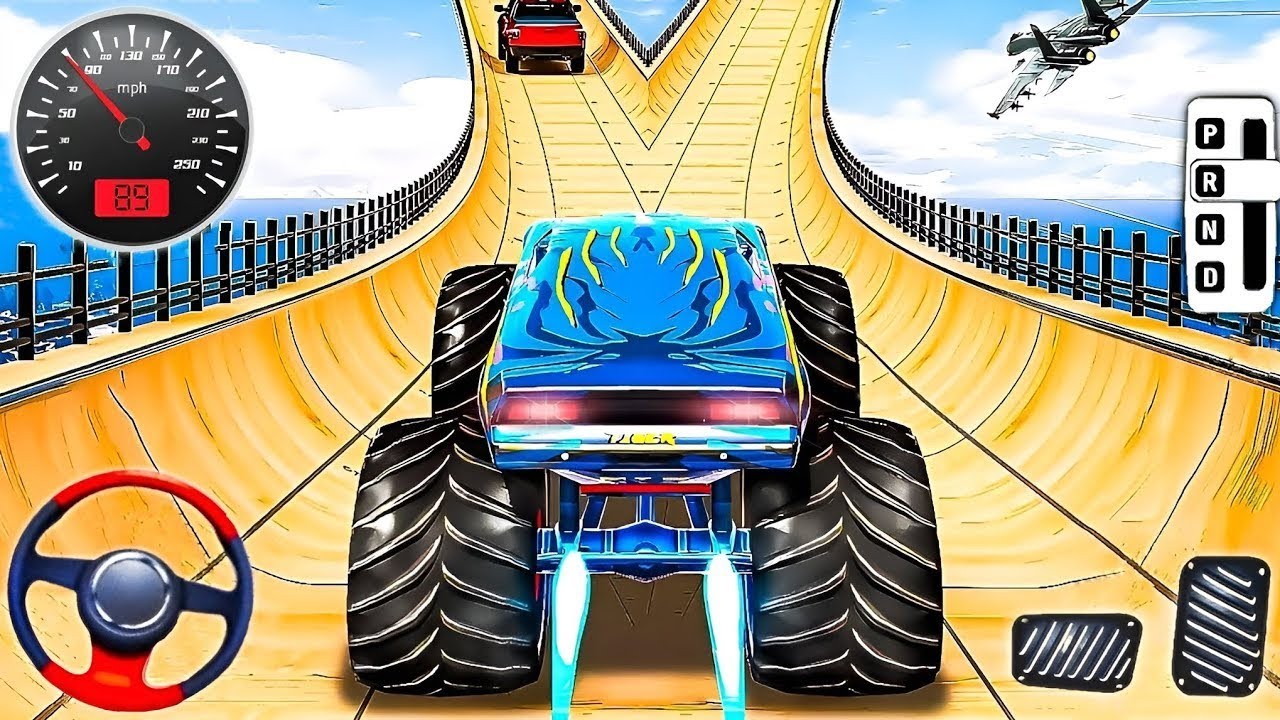 Monster Truck Mega Ramp Extreme Racing - Monster Truck Mega Ramp Racing - Android Gameplay #3