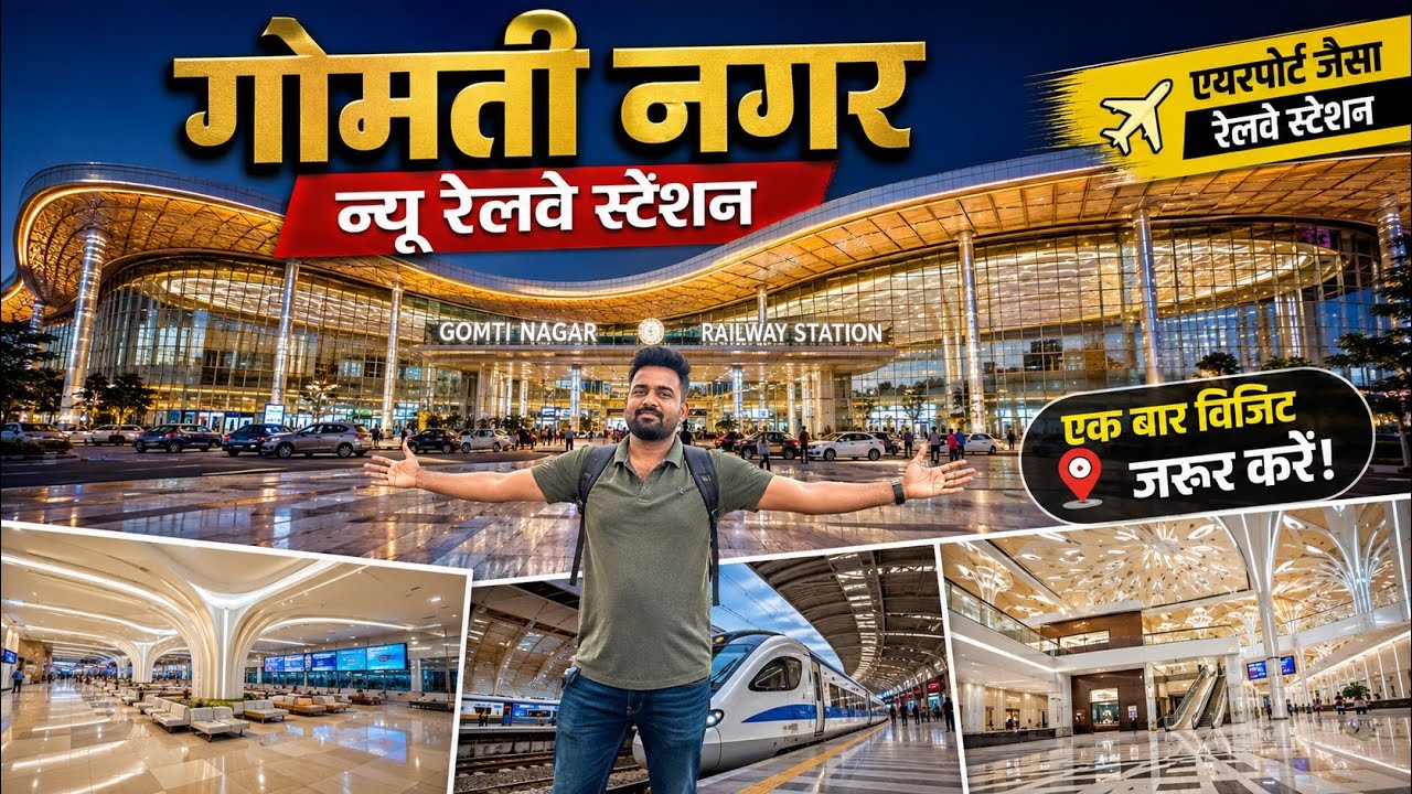 Gomtinagar Railway Station Redevelopment Update|World Class Station,Modern Amenities|गोमतीनगर लखनऊ