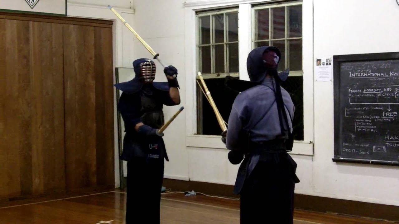 Kendo Nito ryu keiko with Matthew Raymond 6 dan and Ryan Nagata 4 dan at Mitsune Dojo