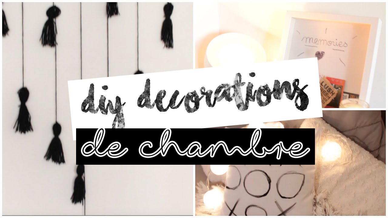 DIY BLACK DÉCORATION DE CHAMBRE ! TUMBLR + FACILE !!