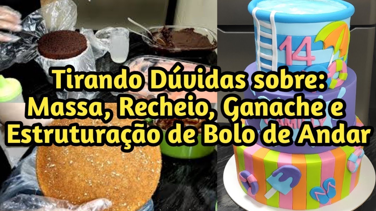 Bolo de 75 Fatias 3 Andares/ Pasta americana/ Montagem, Quantidade de Massa, Recheio e Rendimento