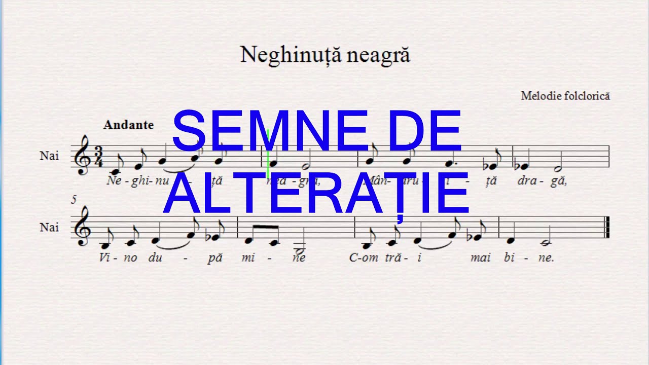 Material didactic: Semne de alteratie