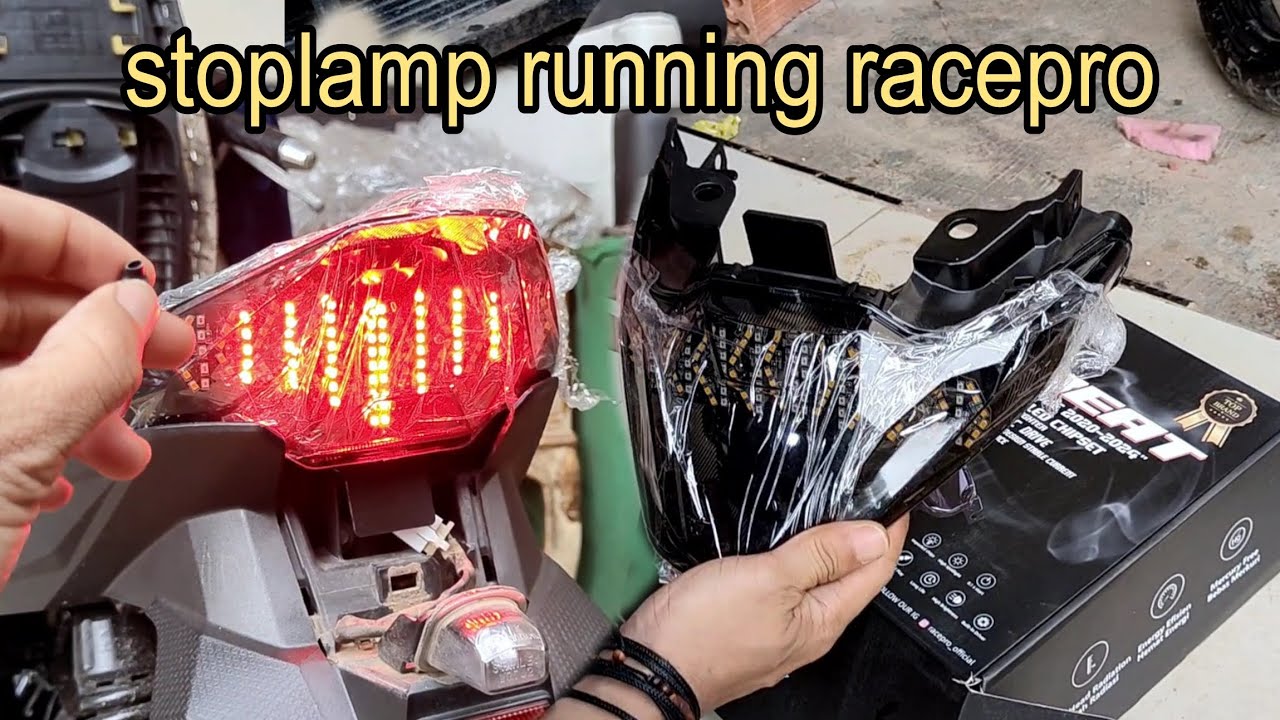 STOPLAMP RUNNING VARIO DAN BEAT DARI RACEPRO 8 MODE 3 in 1