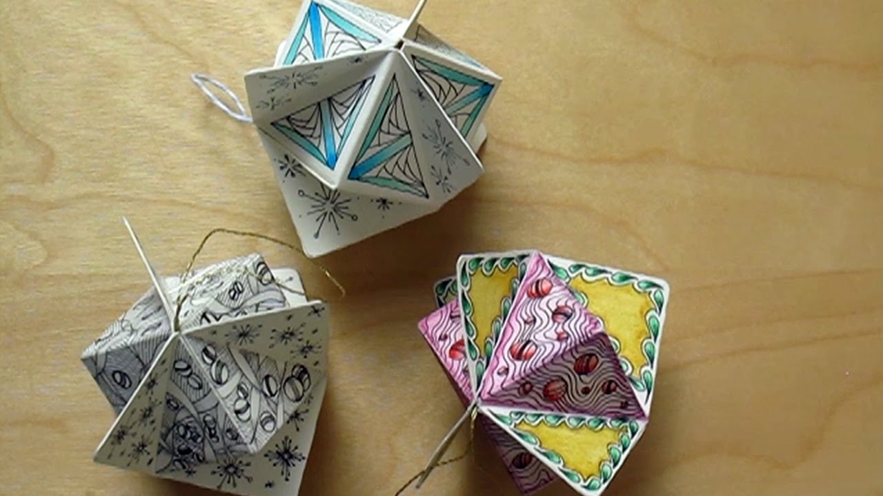 Zentangle® Inspired Holiday Ornament