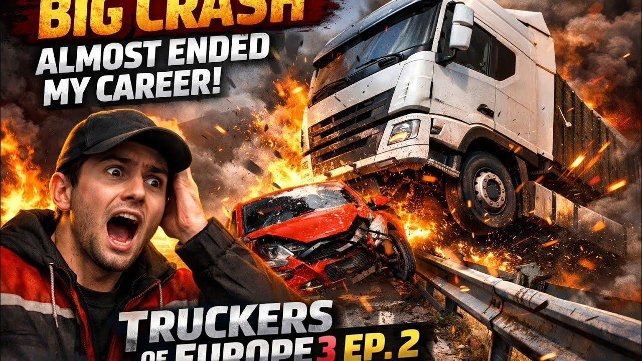 : 👉 Big Crash Almost Ended My Career! | Truckers of Europe 3 Ep. 2
