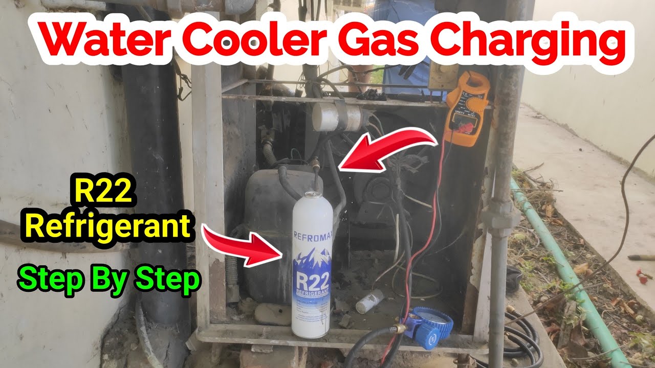 🔥&nbsp;Water Cooler Gas Charging | Complete Process Step by Step&nbsp;🔧