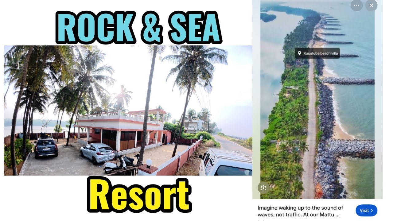 RESORT B/W MATTU BEACH & BACK WATER / HomeTour of Resort In Mattu Beach 🏖️ #kannada #malpe 