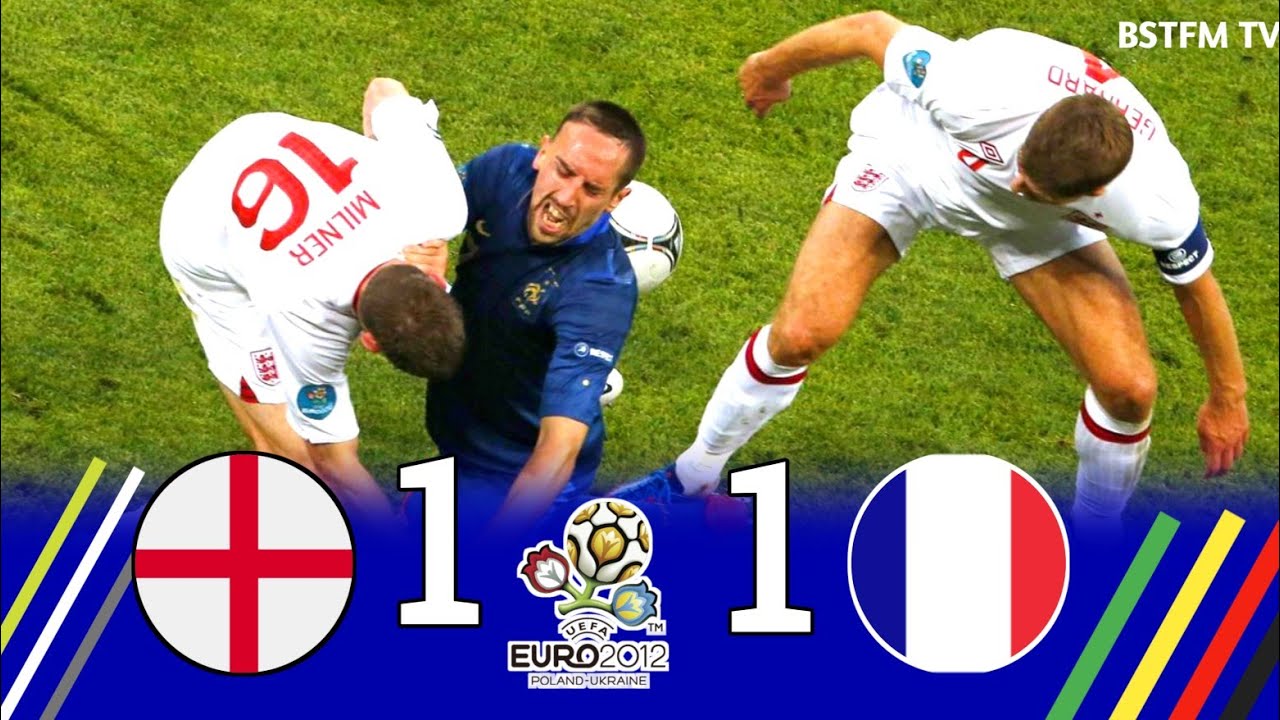 England 1 × 1 France (Ribery vs Lampard) 2012 Euro Cup Highlight and Goal HD