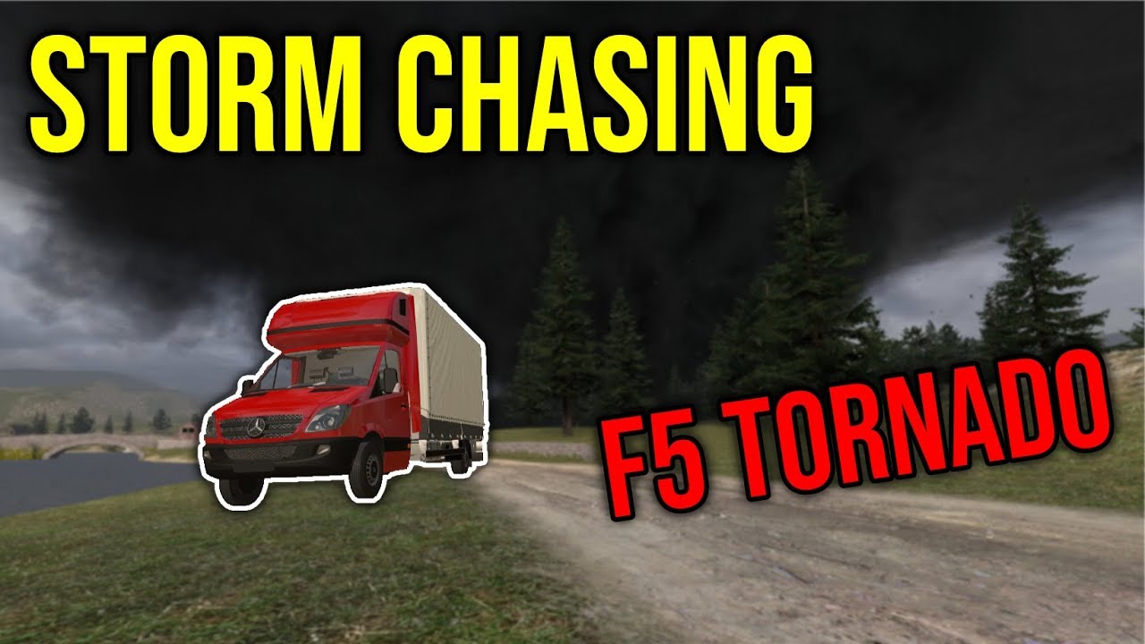 Running from MASSIVE TORNADO! (gmod tornado chasers)