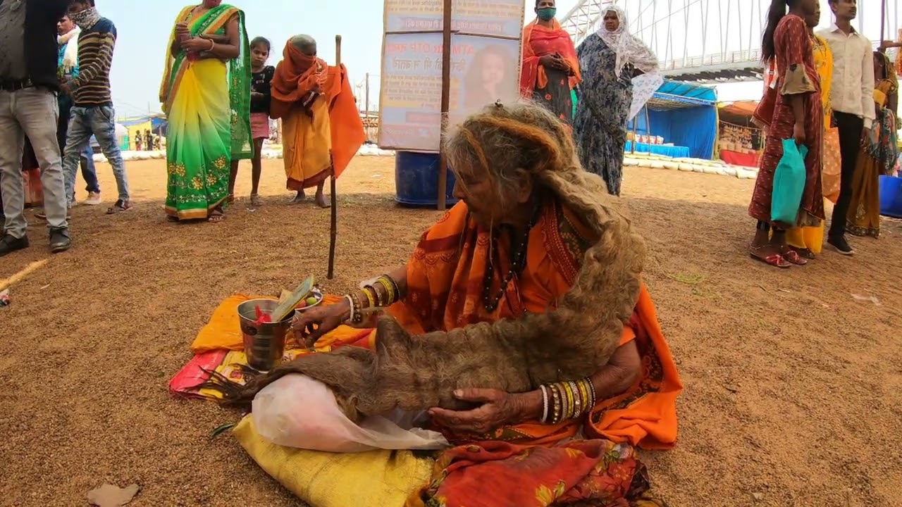 'Jata' matted hair of a lady ritual practitioner. #anthropology #social #cult #matted #hair.