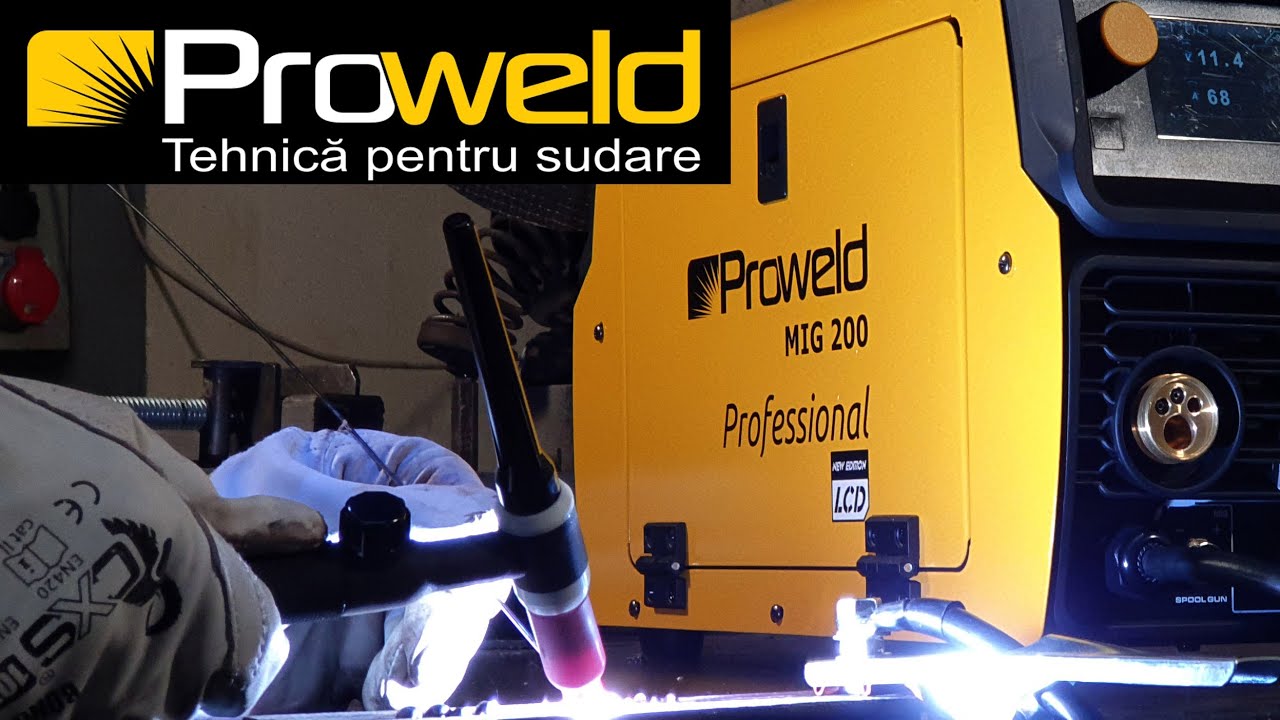 Proweld MIG200 LCD MIG/MAG, MMA, LiftTIG, sudura aluminiu. FULL REVIEW. Model 2022.