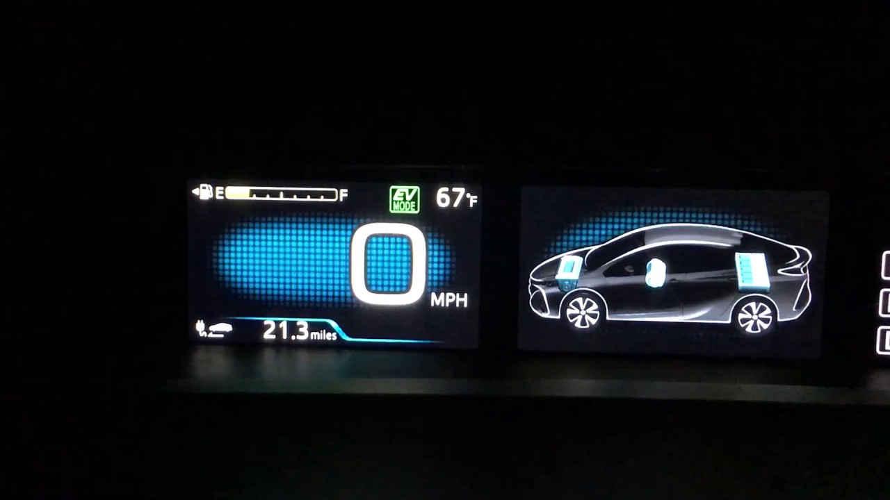 Toyota Prius PRIME 2017 - Overview of the Main and Multi Information Display Screens