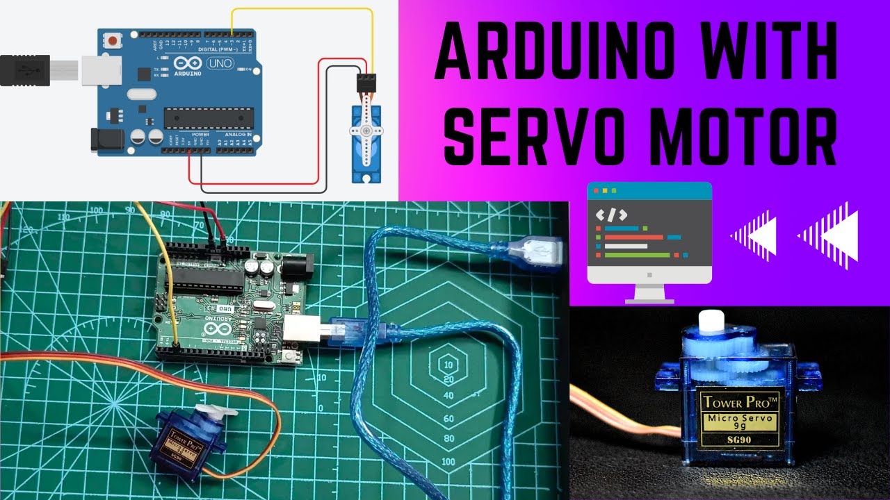 Arduino Uno With Servo motor || Simple Coding for Beginners.