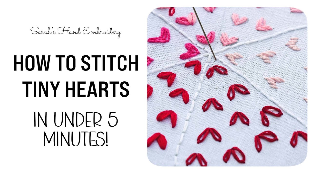 Seasonal Embroidery #2 | Lazy Daisy Heart (Beginner Friendly)