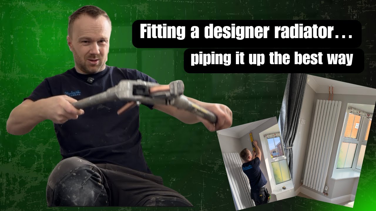 Fitting a designer radiator…using some special fixings!