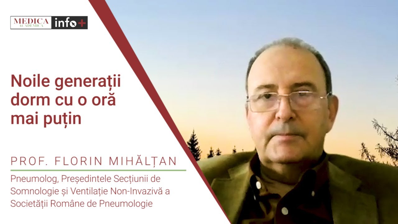 Prof. Florin Mihălțan: Somnologia, o supraspecializare tot mai căutată