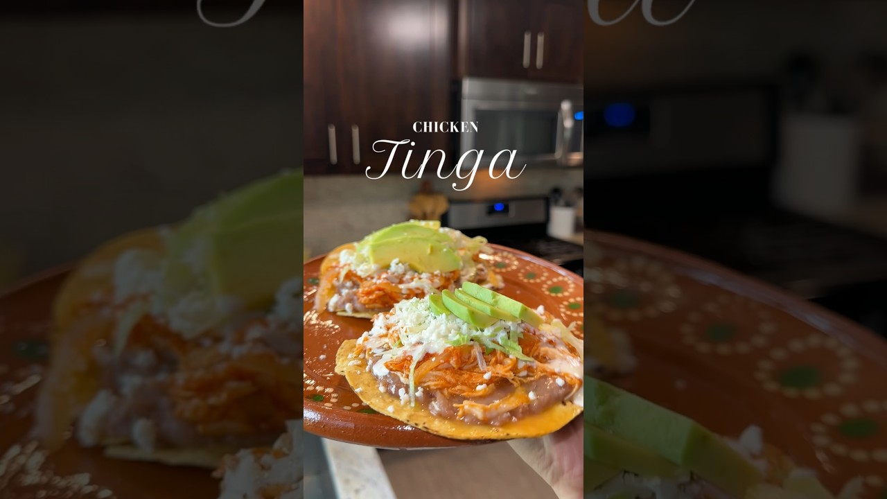 Chicken Tinga tostadas