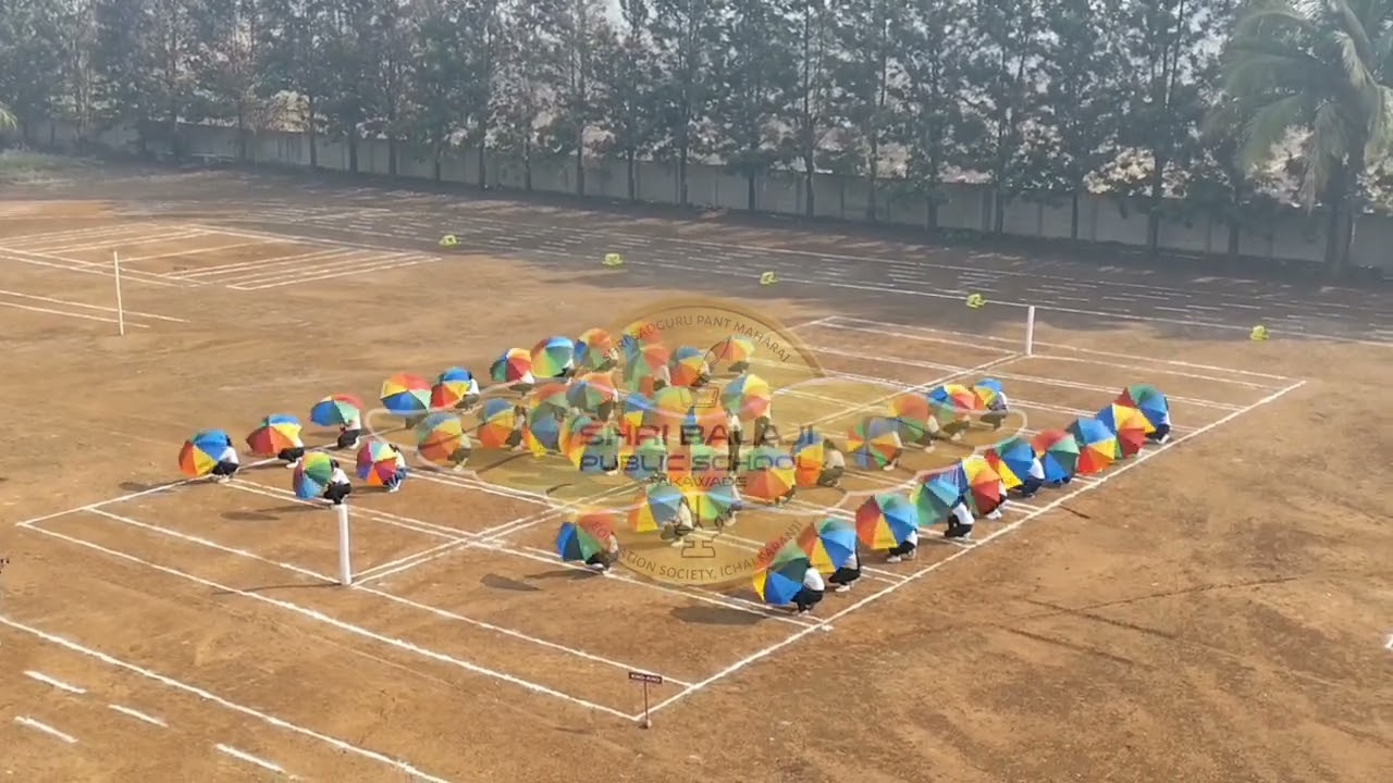 Annual Sports 2024-25: Umbrella Drill - A Colorful Canopy (Umbrella Dance)