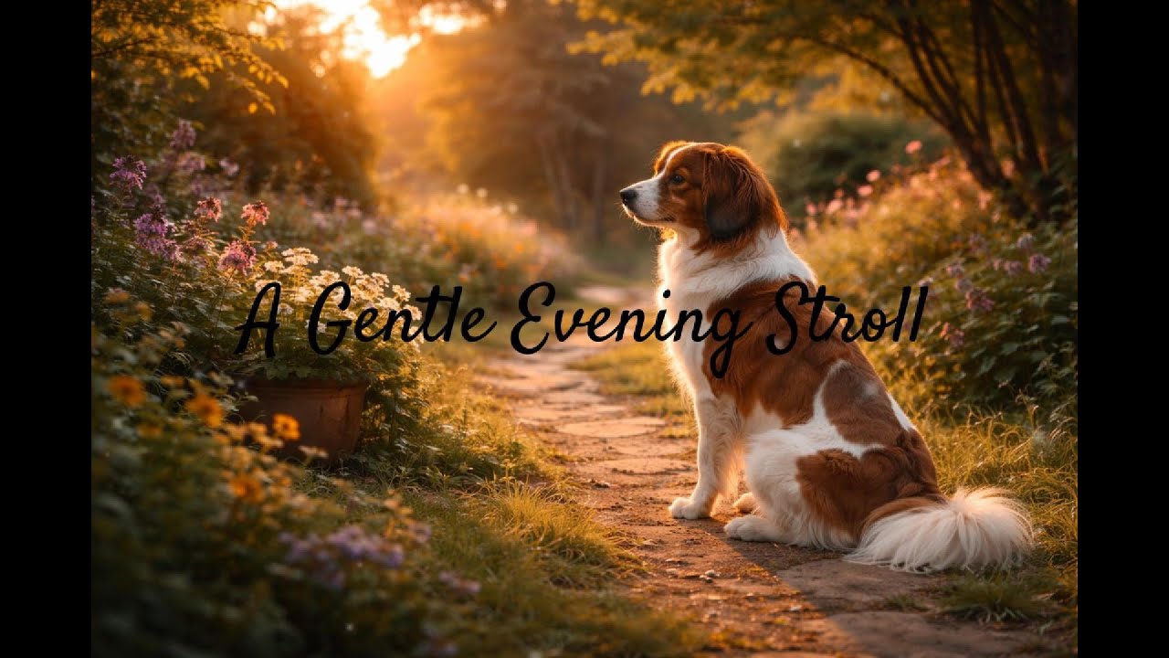 【2 HOURS】Gentle Garden Stroll Music 🐾 夕暮れの庭園。心を癒やすアコースティックBGM。勉強・作業・読書。