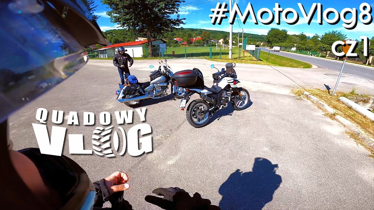 #MotoVlog8 cz1 - Malaguti Dune 125, Hyosung Aquila 125, Czyli turystyka na kat. B, Wakacje (vlog pl)