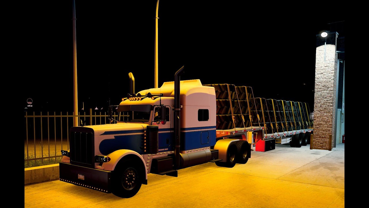 Early morning tire delivery from Hope BC to Lillooet BC in | American Truck Simulator - ATS.
