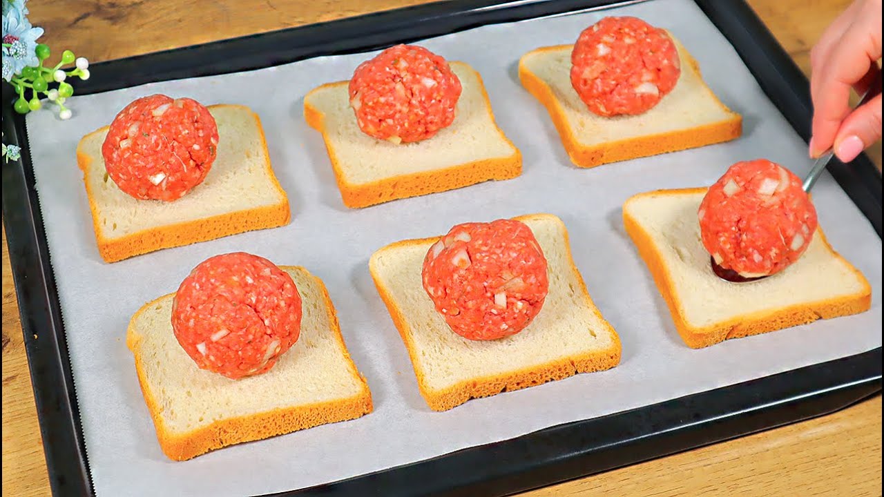 Just add minced meat to bread and the result will surprise you. My husband asks for it every day