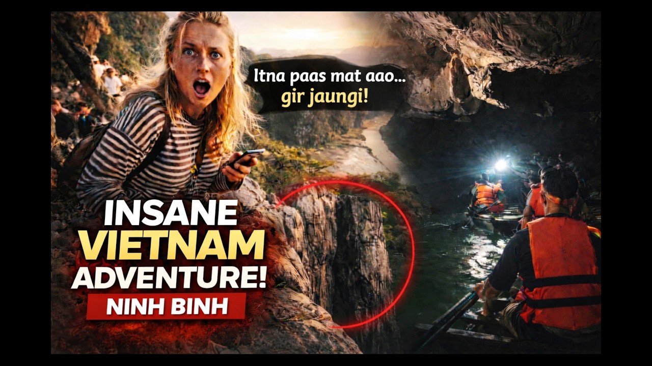 Ninh Binh, VIETNAM Vlog: The MOST UNREAL Day in Vietnam: Peak Hike + Cave Boats + Pagoda Revealed!