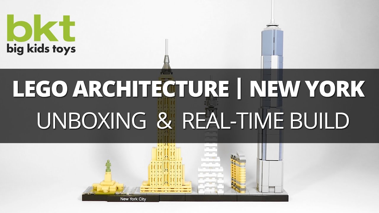 Lego Architecture New York Skyline 21028 &ndash; Unboxing , Review, and Real-Time Build