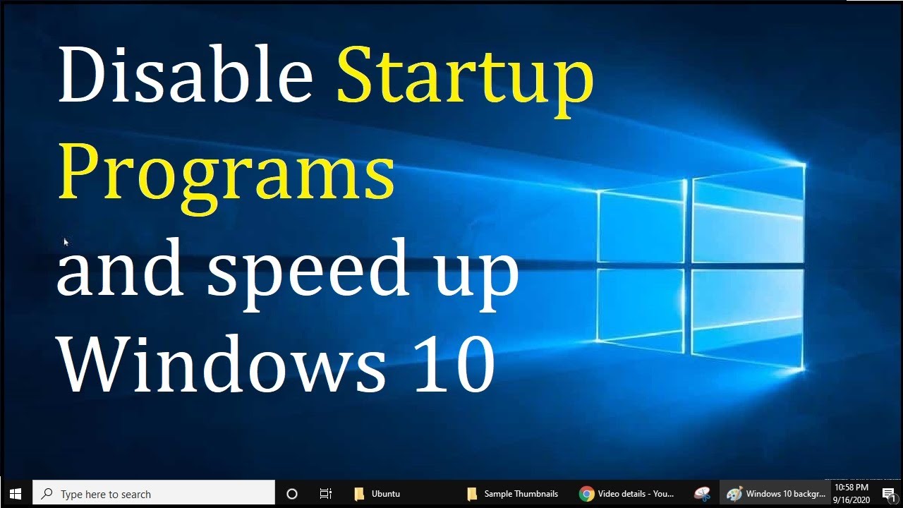 How to Disable Startup Programs on Windows 10 (2021)