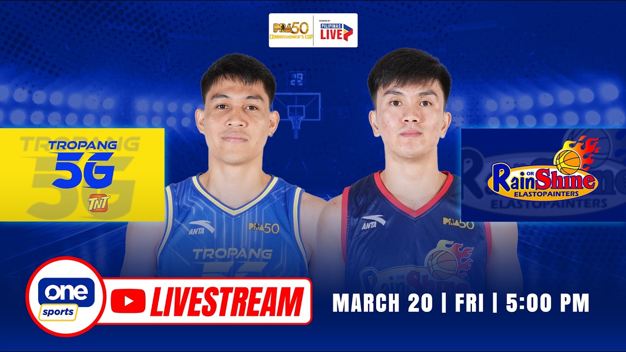 LIVE: TNT vs RAIN OR SHINE | PBA 50 COMMISSIONER’S CUP | MAR 20, 2026