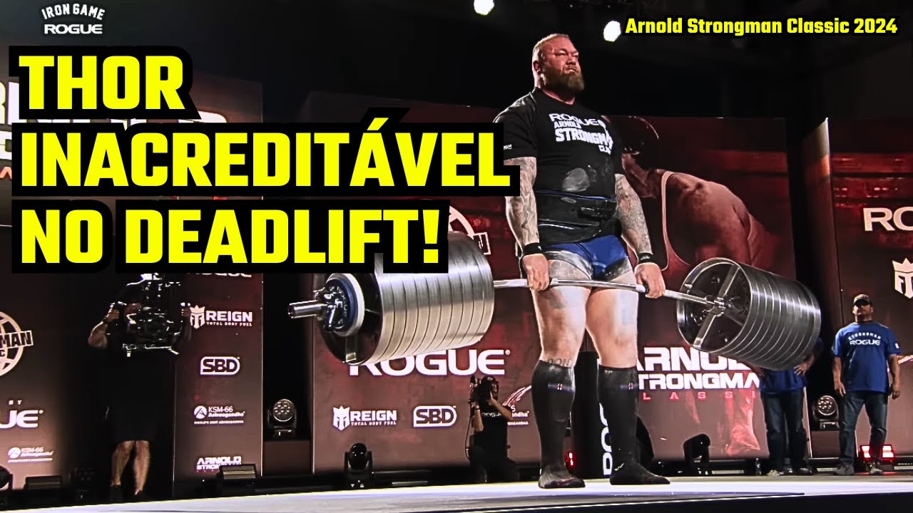 FORÇA ABSURDA! Hafthor Bjornsson PROVA do Porque é o MELHOR DEADLIFTER do Mundo!