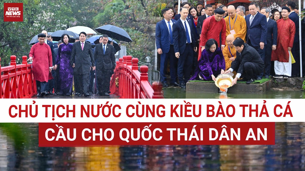 Nghi lễ Chủ tịch nước cùng kiều bào thả cá chép được duy trì mỗi năm?| VTC News