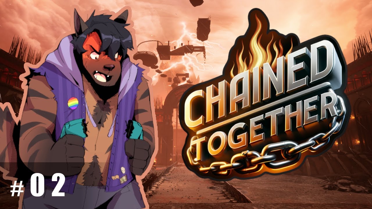 Let's Play Chained Together Co-op Part 2 - City Escape