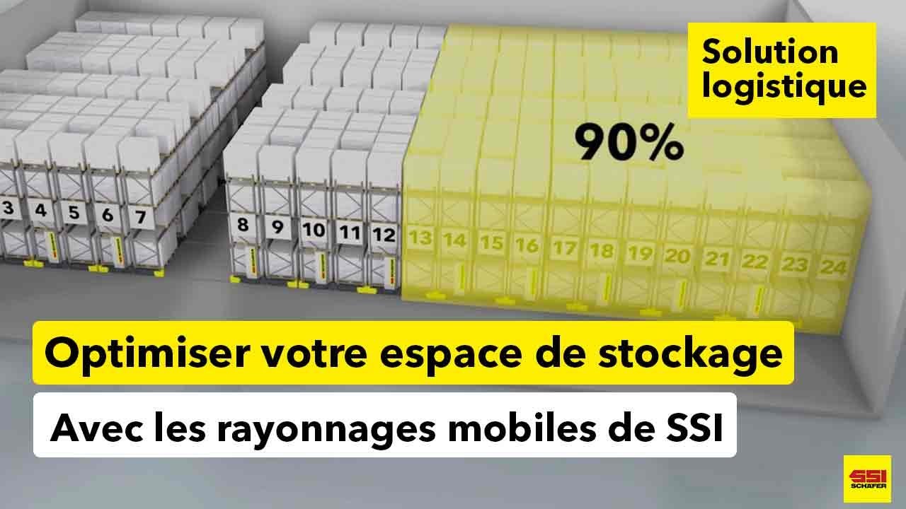 Gagnez en capacité et en surface de stockage grâce au palettier mobile
