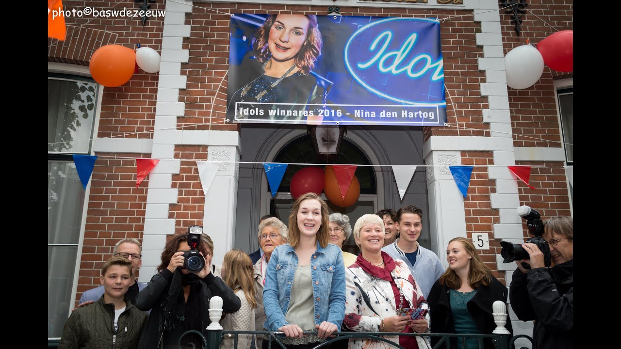 Huldiging van Idols winnares Nina den Hartog