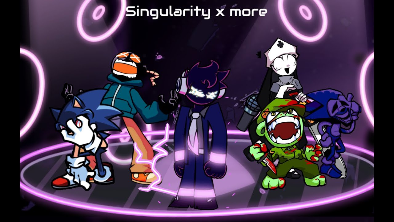Fnf mega Mashup : singularity x more (ft. Broken heart rage)