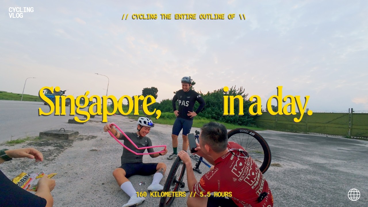 How to cycle the entire outline of a country in 5.5 hours - Singapore.