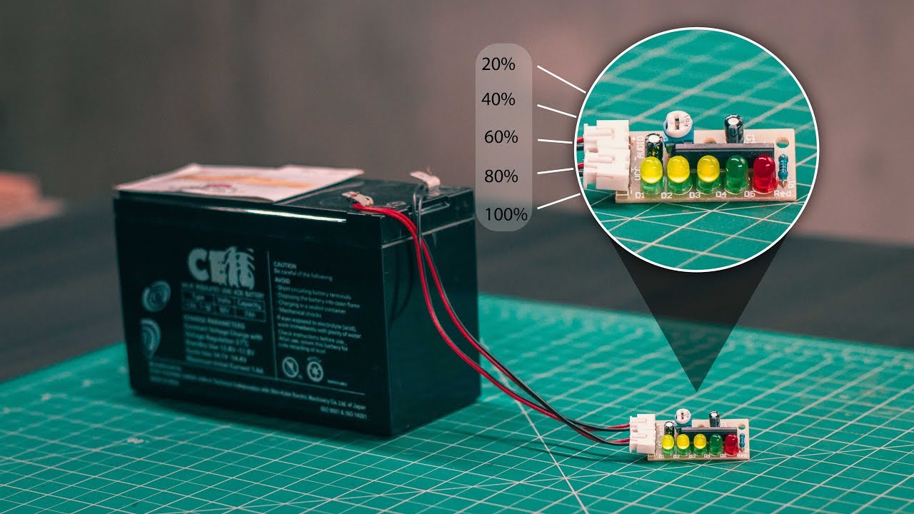 12V Battery Charge Status Indicator | DIY Kit