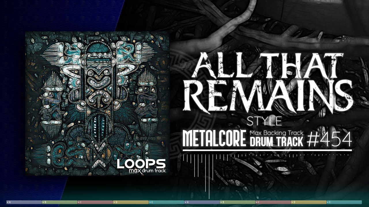 Metalcore Drum Track / All That Remains Style / 110 bpm