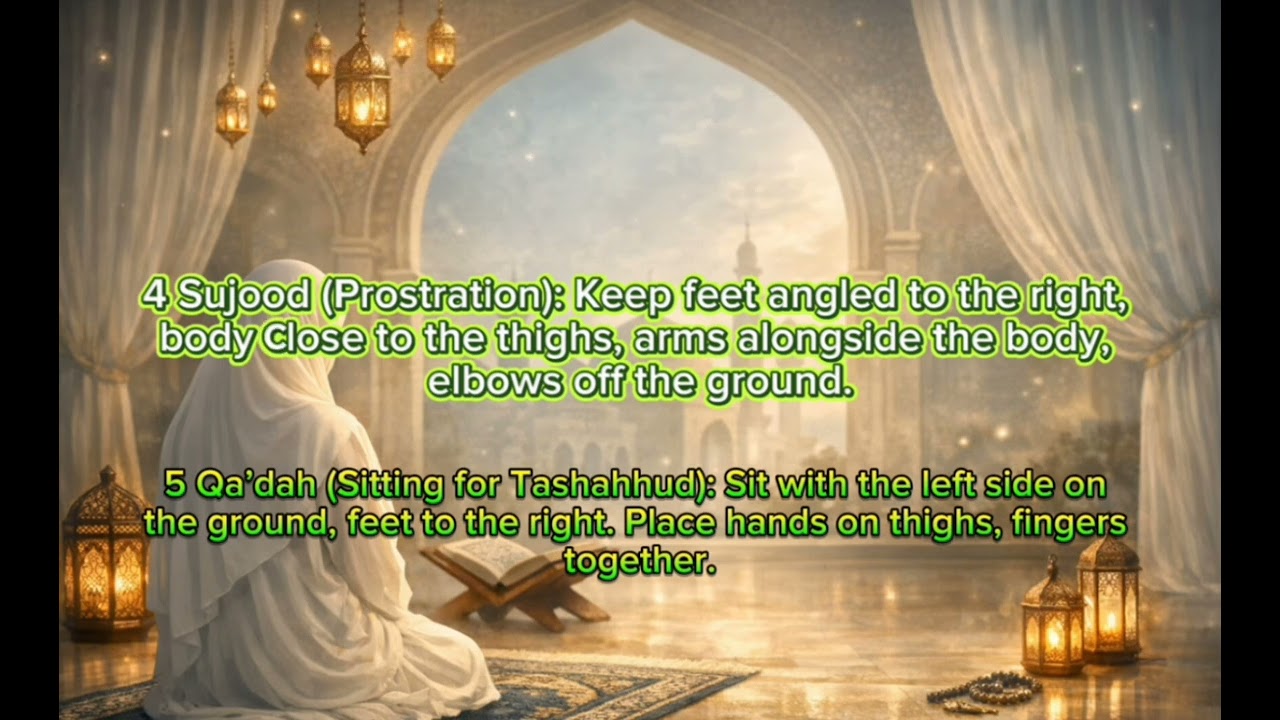 How Women Perform Salah | Key Differences Explained #peace #islamicshorts#islamicreminder #quotes 